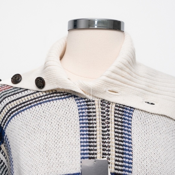 Lauren Ralph Lauren Wool Blend Turtleneck Poncho - Picture 7 of 11